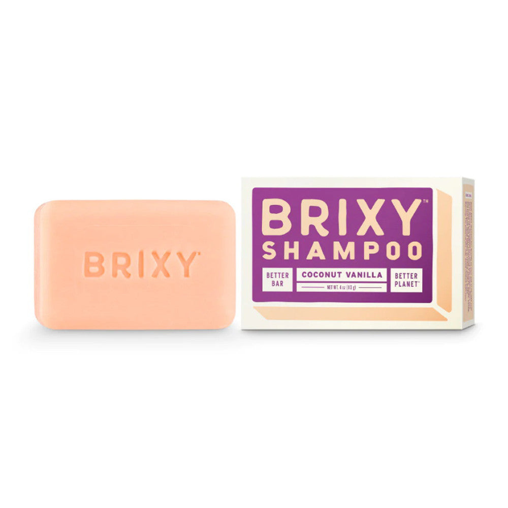 Brixy Shampoo Bar for Hair, Coconut Vanilla, 4 Oz